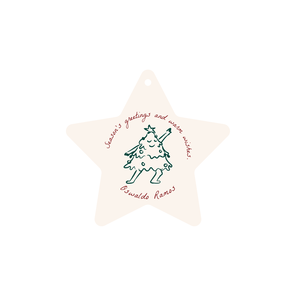 Star Tree Tag GIFT TAG SET | STAR TREE– Velvet Design Shop