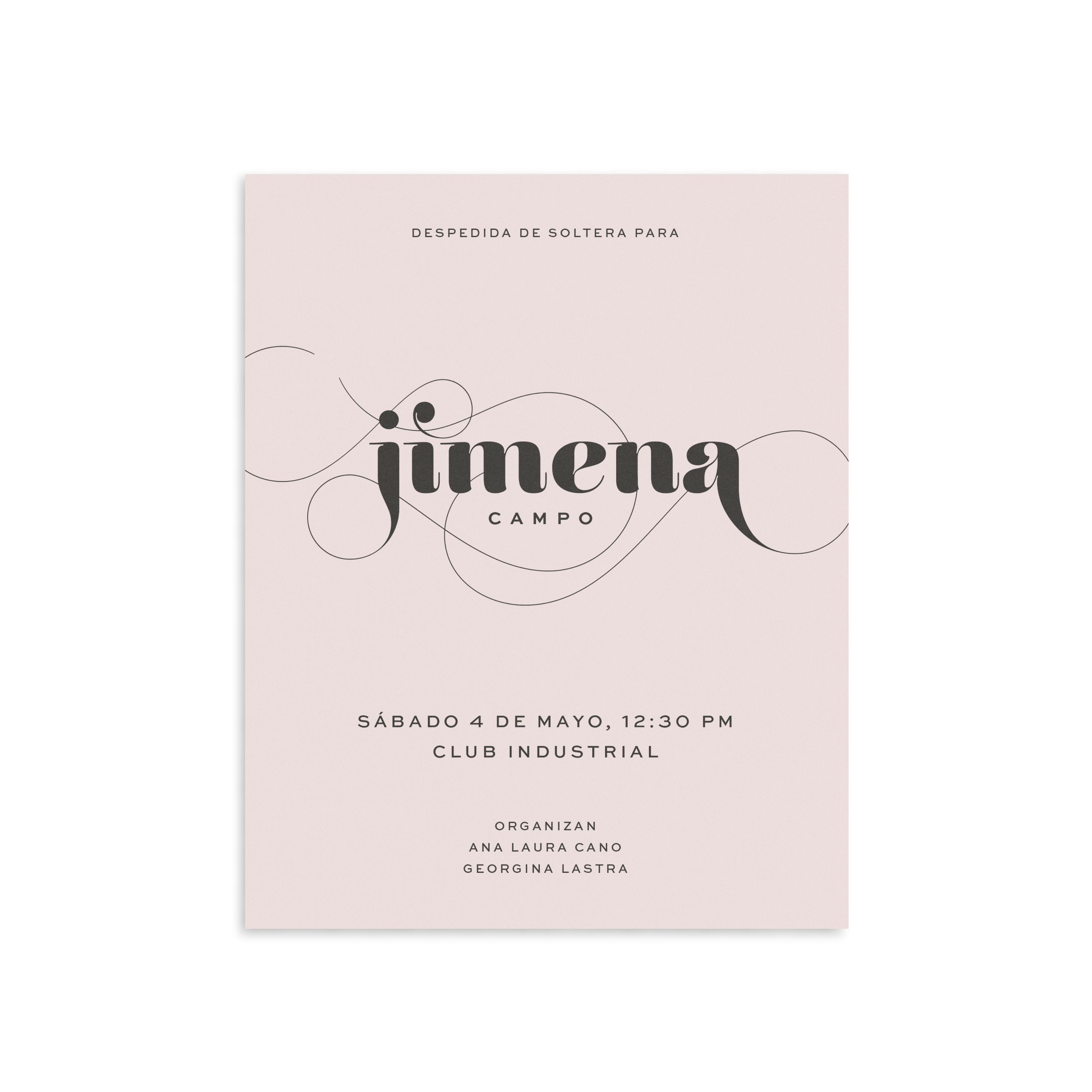 PINK SWASH INVITATION SET– Velvet Design Shop